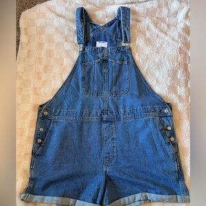 Old Navy Blue Denim Short Overalls